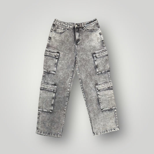 Jeans Cloud Denim Uomo Grigio, Cargo BaggyRelaxedFit