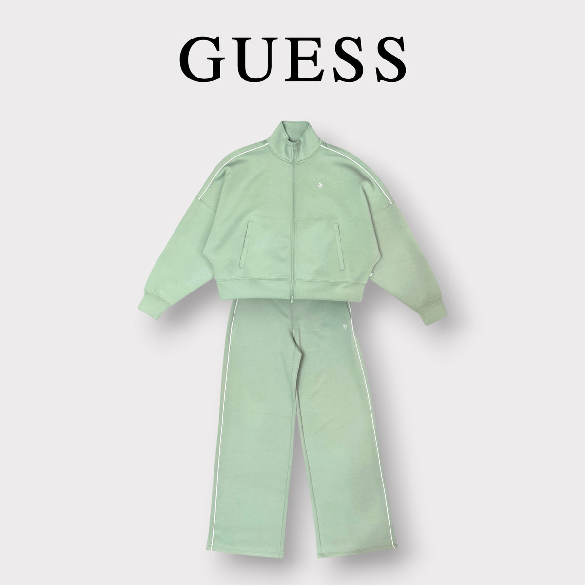 GUESS- Tuta completa Donna in neoprene, (Oversize), Col.Menta