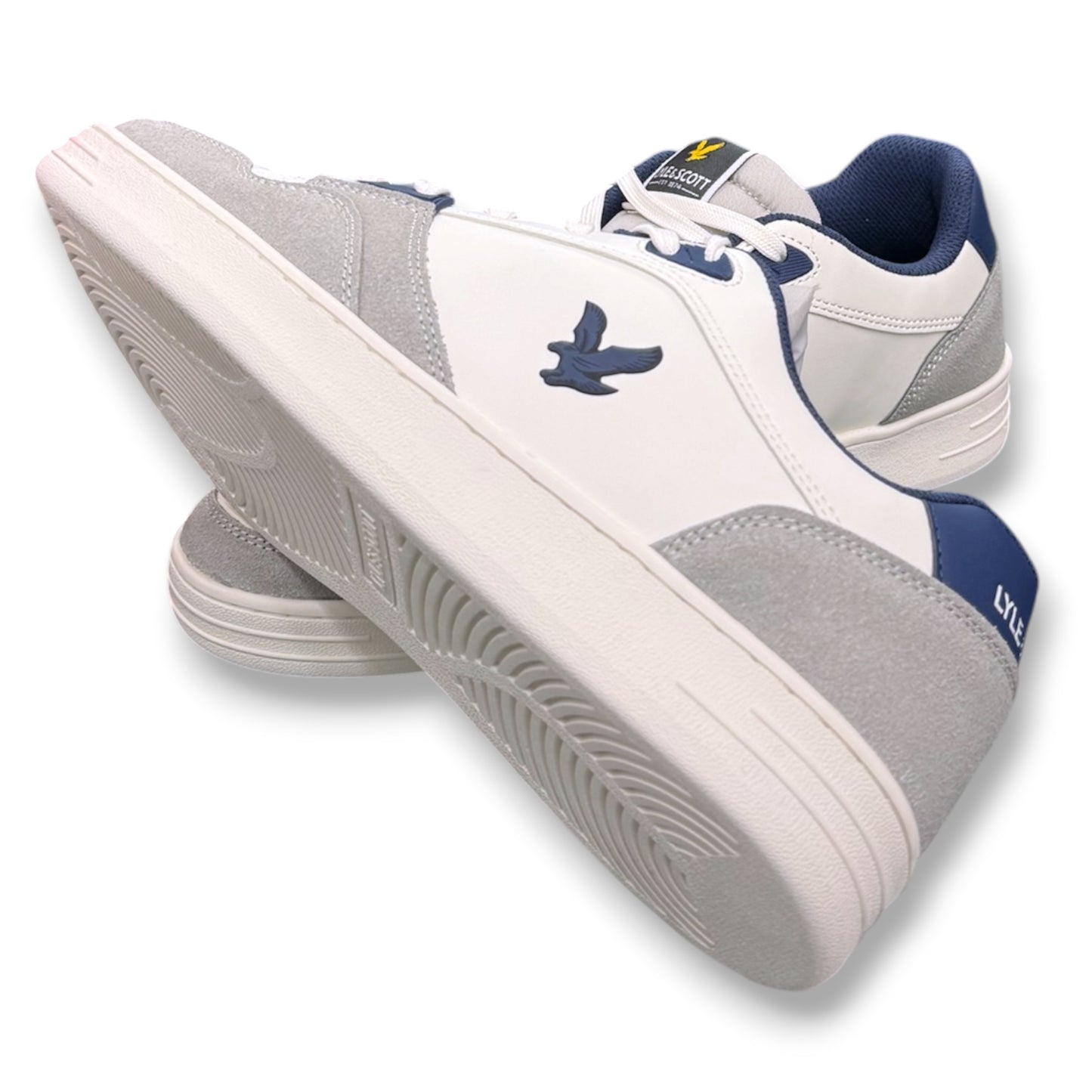 LYLE & SCOTT- Scarpe Uomo, mod.CALLUM, Col.Bianco/Grigio/Blu