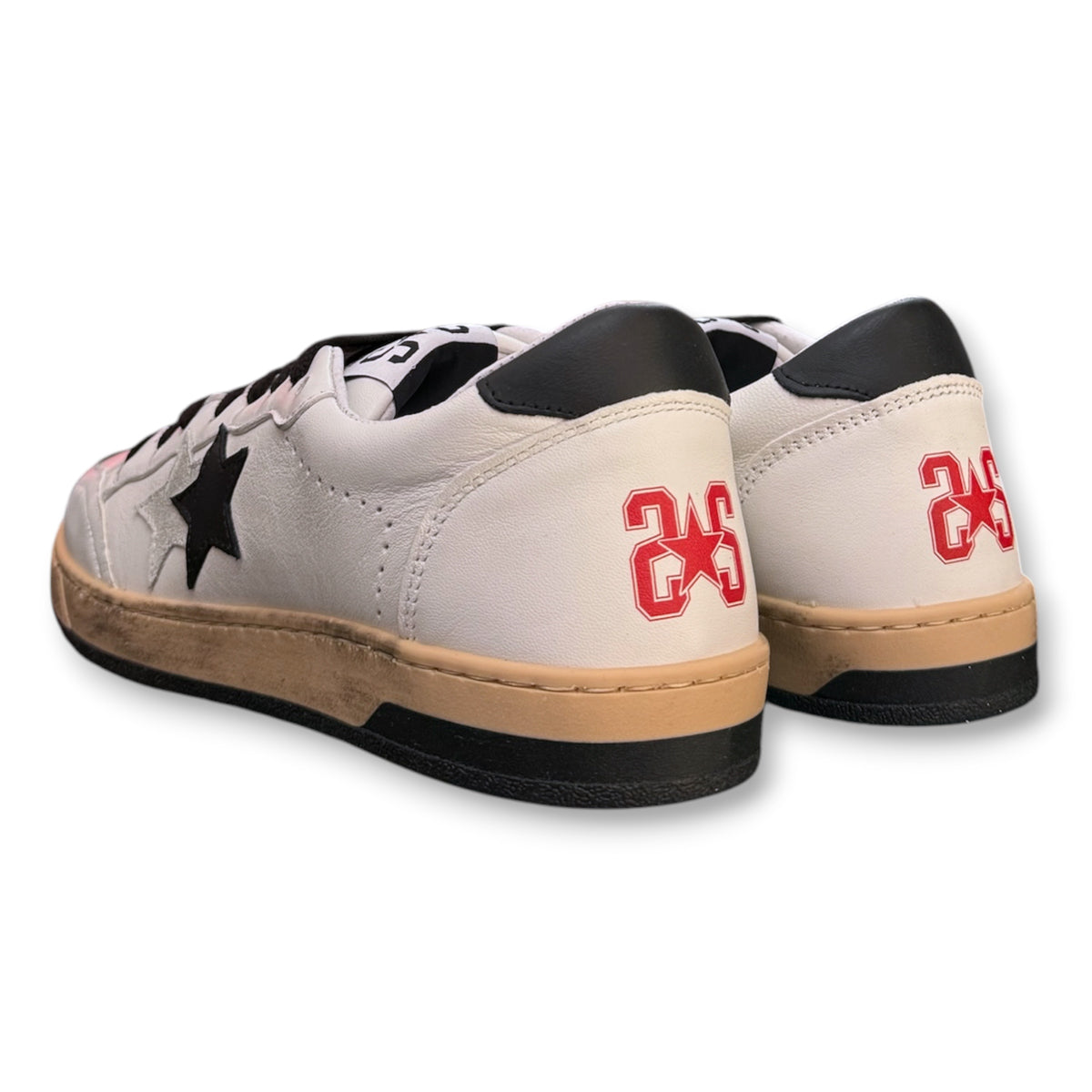 2 - STAR, Scarpa Uomo, Col.Bianco/Nero