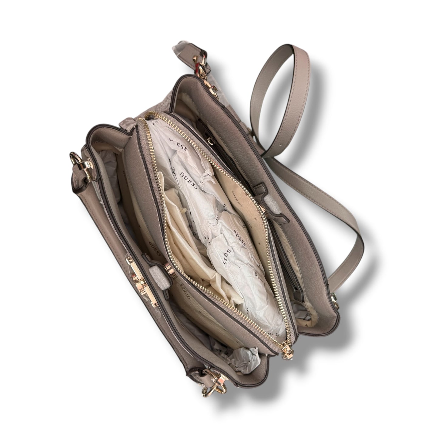 GUESS- Borsa Donna, Group:KARNILLA LOGO, Col.Dark Taupe Logo