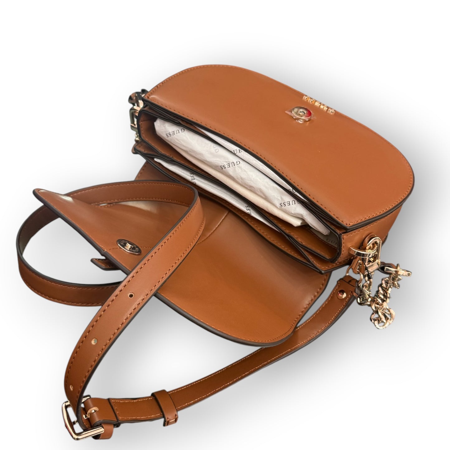 GUESS- Borsa Donna, Group:CARRIE, Col.COGNAC