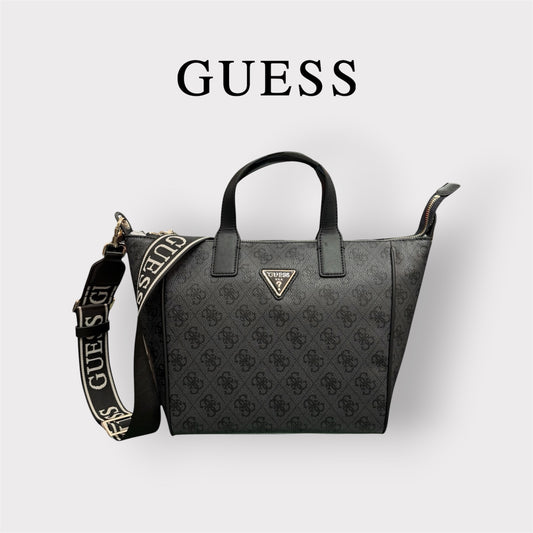 GUESS- Borsa Donna, Group:FOLLIE TRAVEL, Col.COAL LOGO