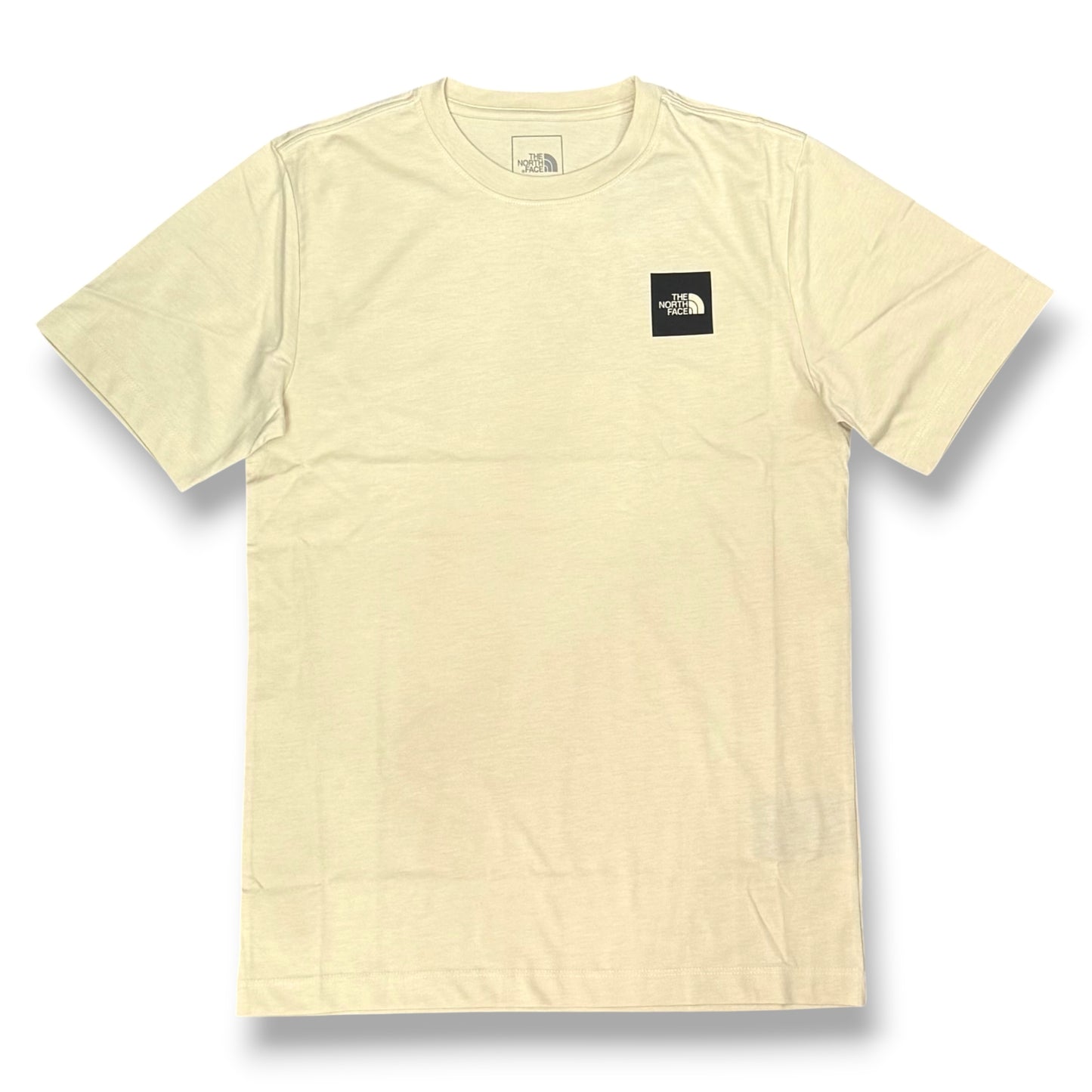 THE NORTH FACE- T-Shirt Uomo con logo stampato quadrato lato cuore, Col.Beige