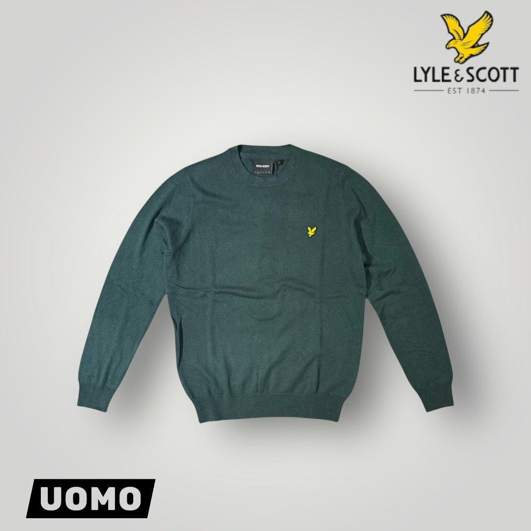 Maglioncino LYLE & SCOTT Uomo, 70% Cotone - 30% Lana Merino, col.Argyle Teal