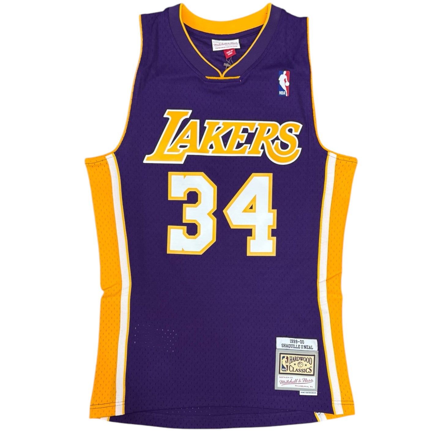 MITHCHELL&NESS- Canotta Los Angeles Lakers, (34-Shaquille O’Neal)