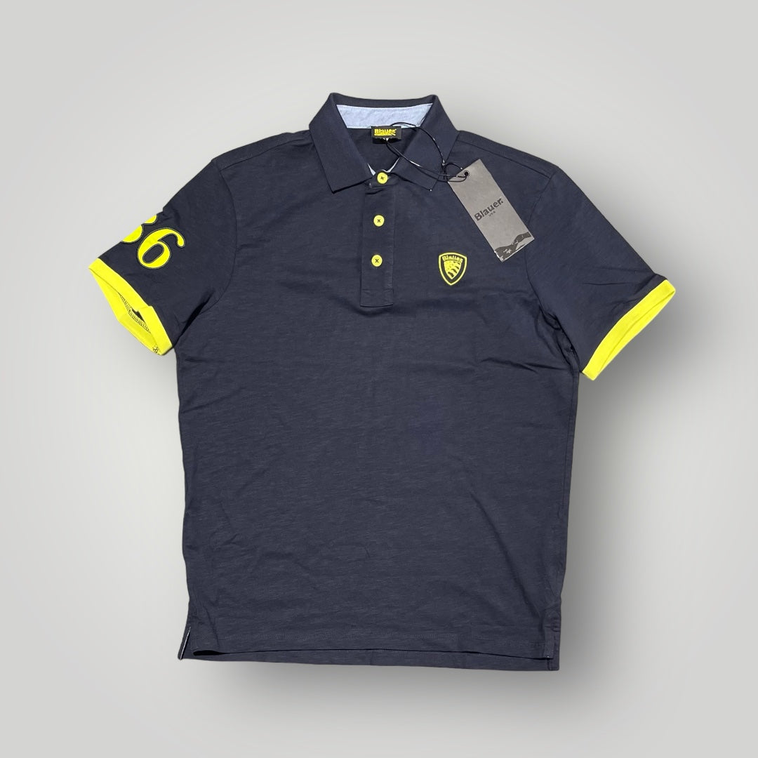 Polo BLAUER Uomo in maglina, RegulrFit, col.Blu