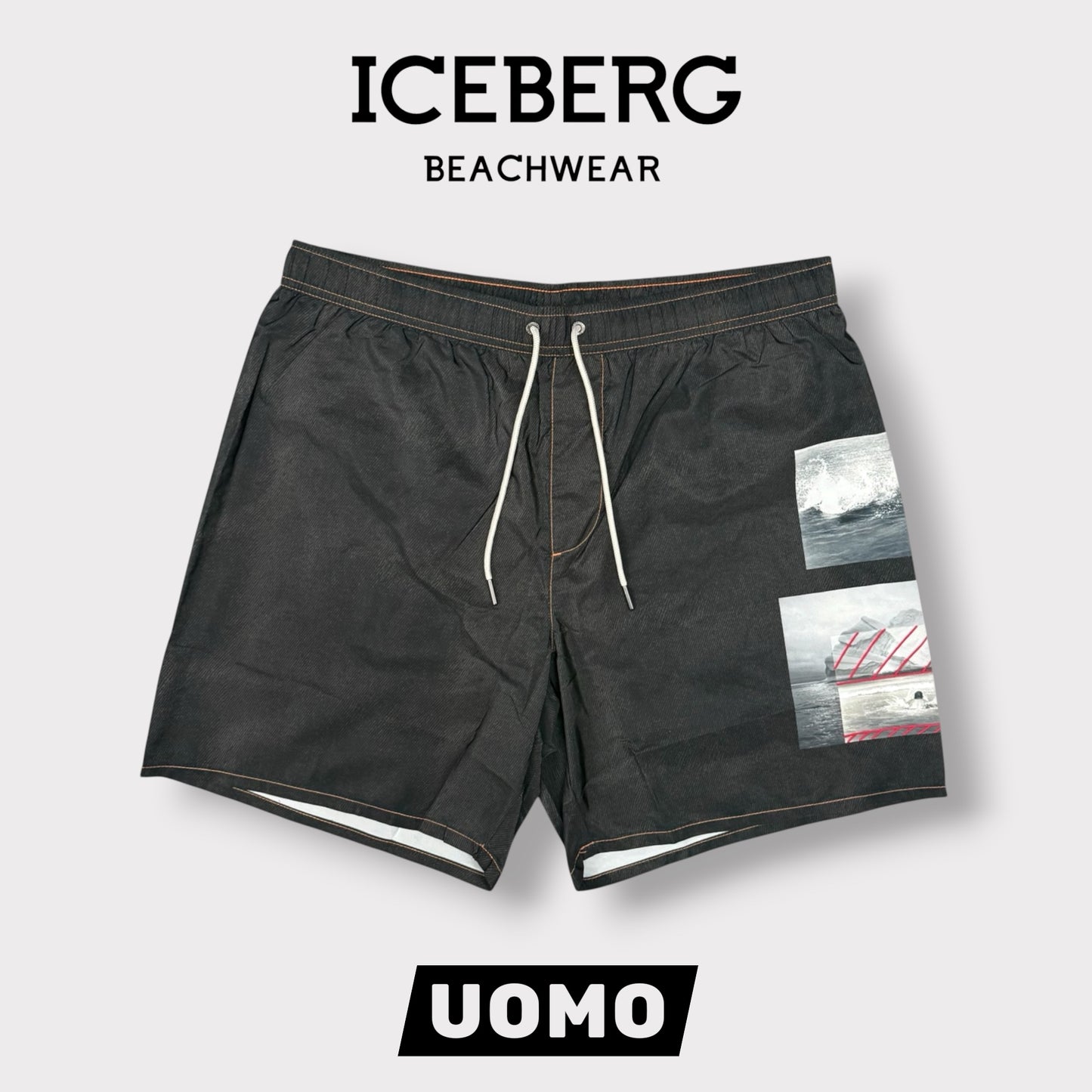 ICEBERG BEACHWEAR- Costume Uomo, con fantasia (Copia)