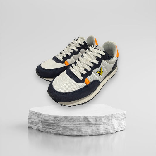 Scarpe LYLE&SCOTT , Mod.Dyle , col.Bianco/blu/arancione (01MHNV)