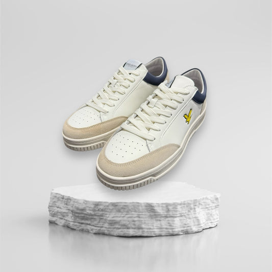 Scarpe LYLE&SCOTT , Mod. Curloss, col. Bianco/blu (01WHNV)