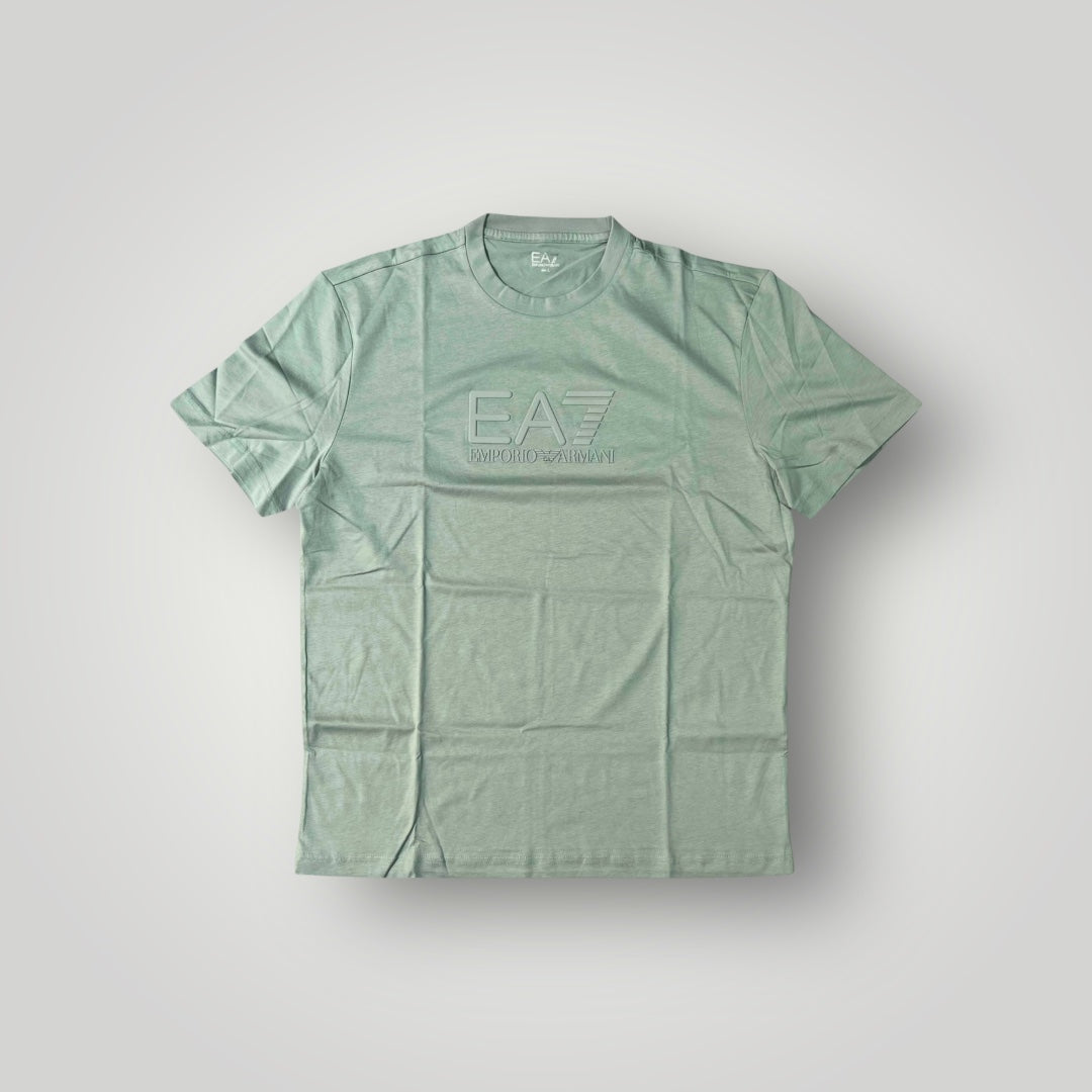 T-shirt EMPORIO ARMANI, con logo medio in rilievo, Col.Green milieu