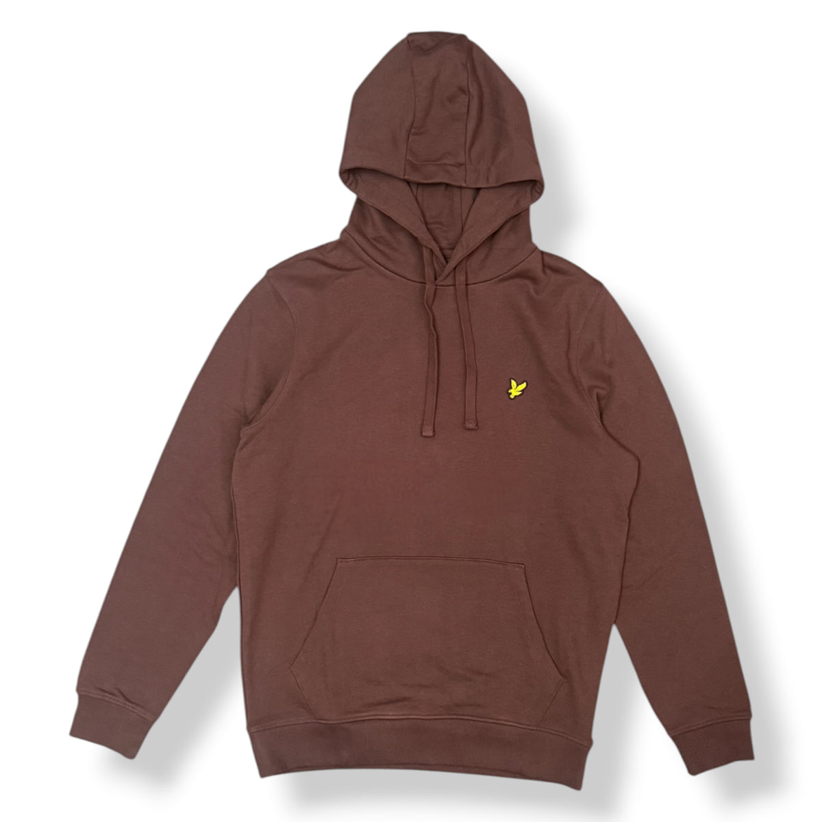 LYLE & SCOTT- Felpa Uomo con cappuccio, tex.garzato, Col.Marrone