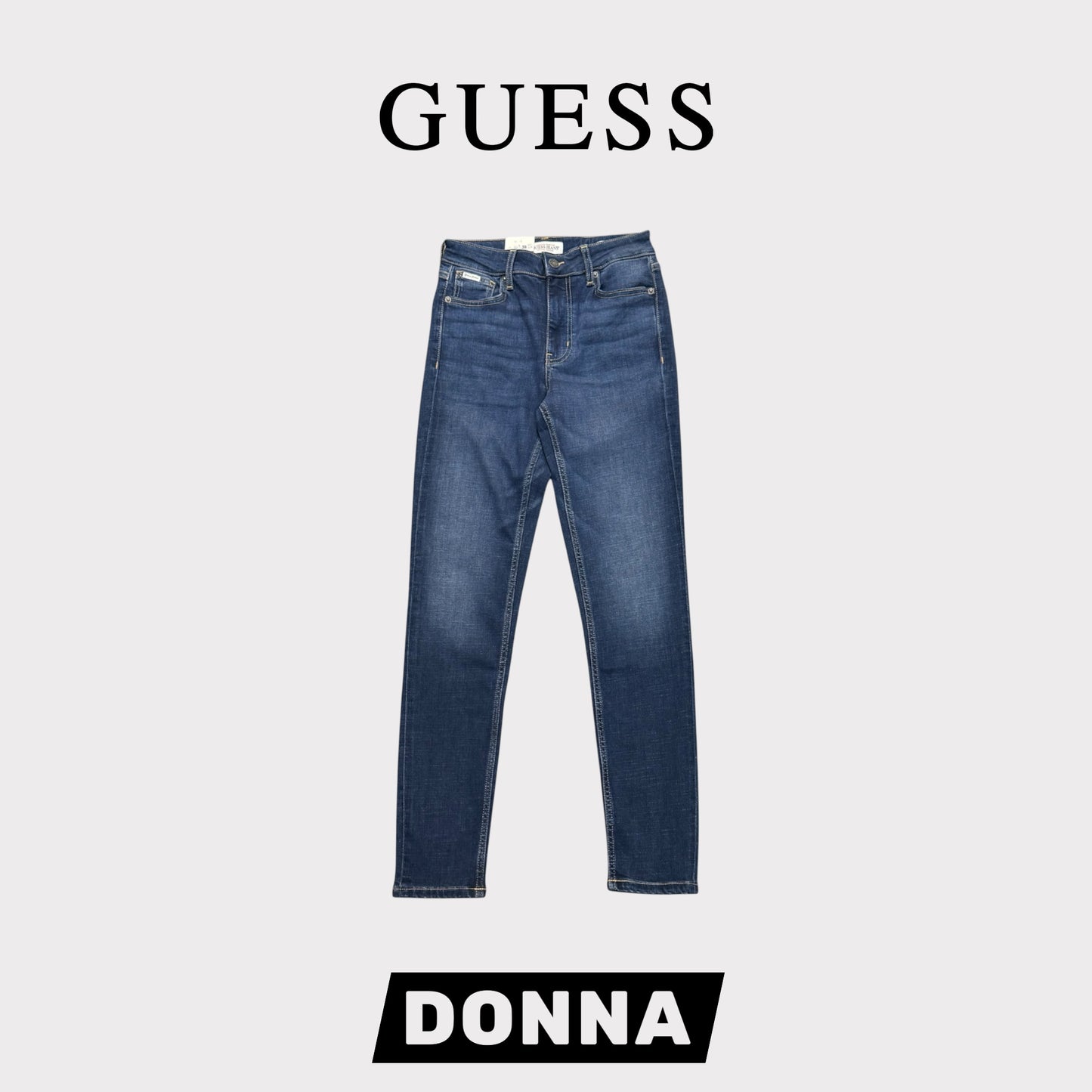GUESS JEANS - Pantalone Donna, mod.Skinny, (L30)
