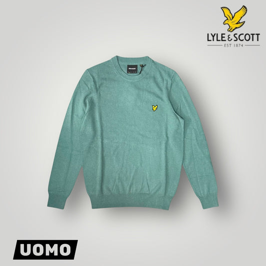 Maglioncino LYLE & SCOTT Uomo, 70% Cotone - 30% Lana Merino, col.Agave Green