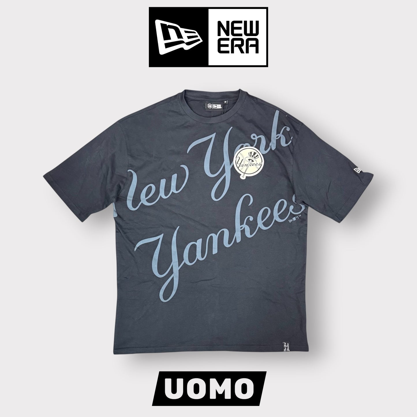 NEW ERA - T-Shirt Uomo NEW YORK Col.Nero