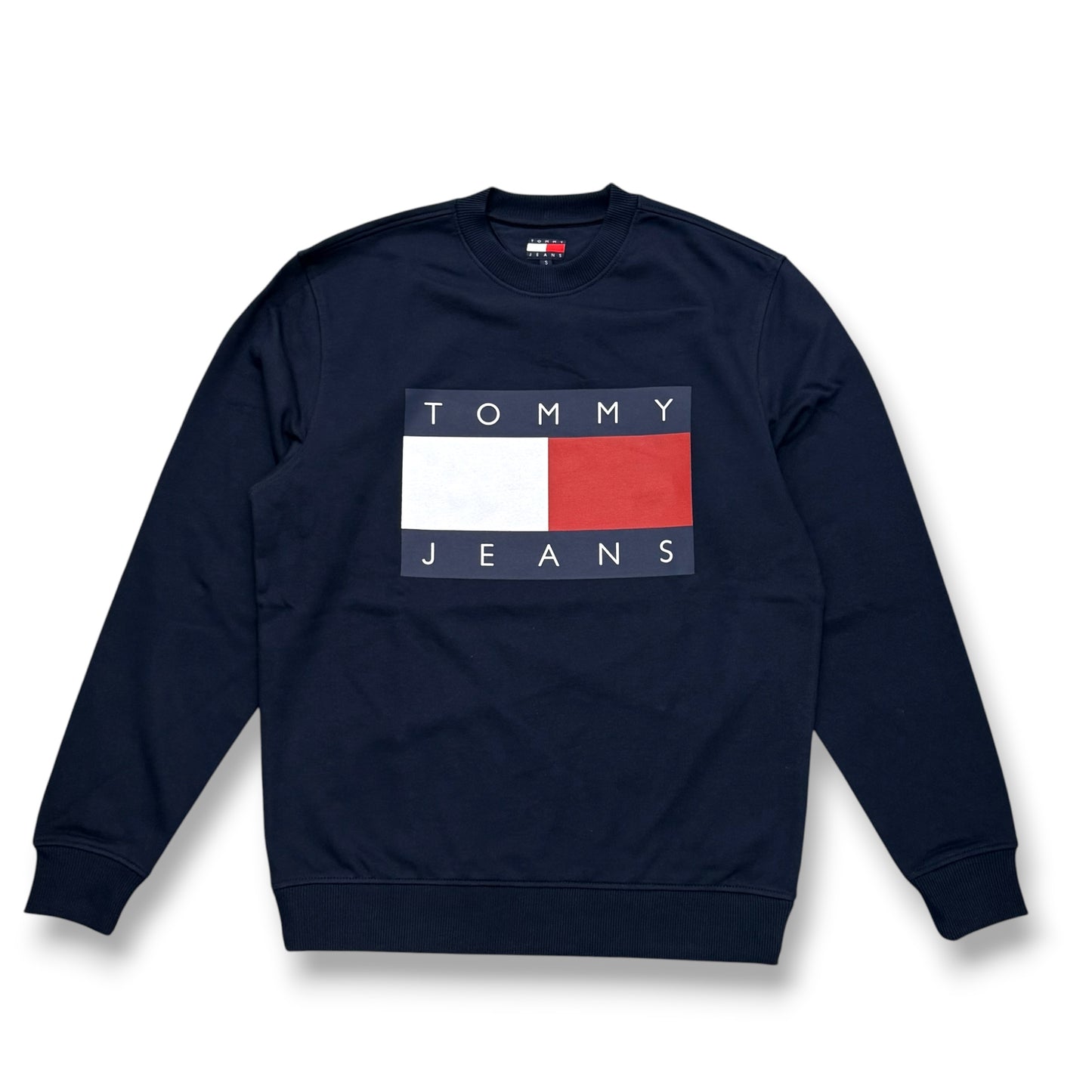 TOMMY HILFIGER-Felpa estiva Uomo, con stampa frontale, tex.cotone garzato, Col.Blu