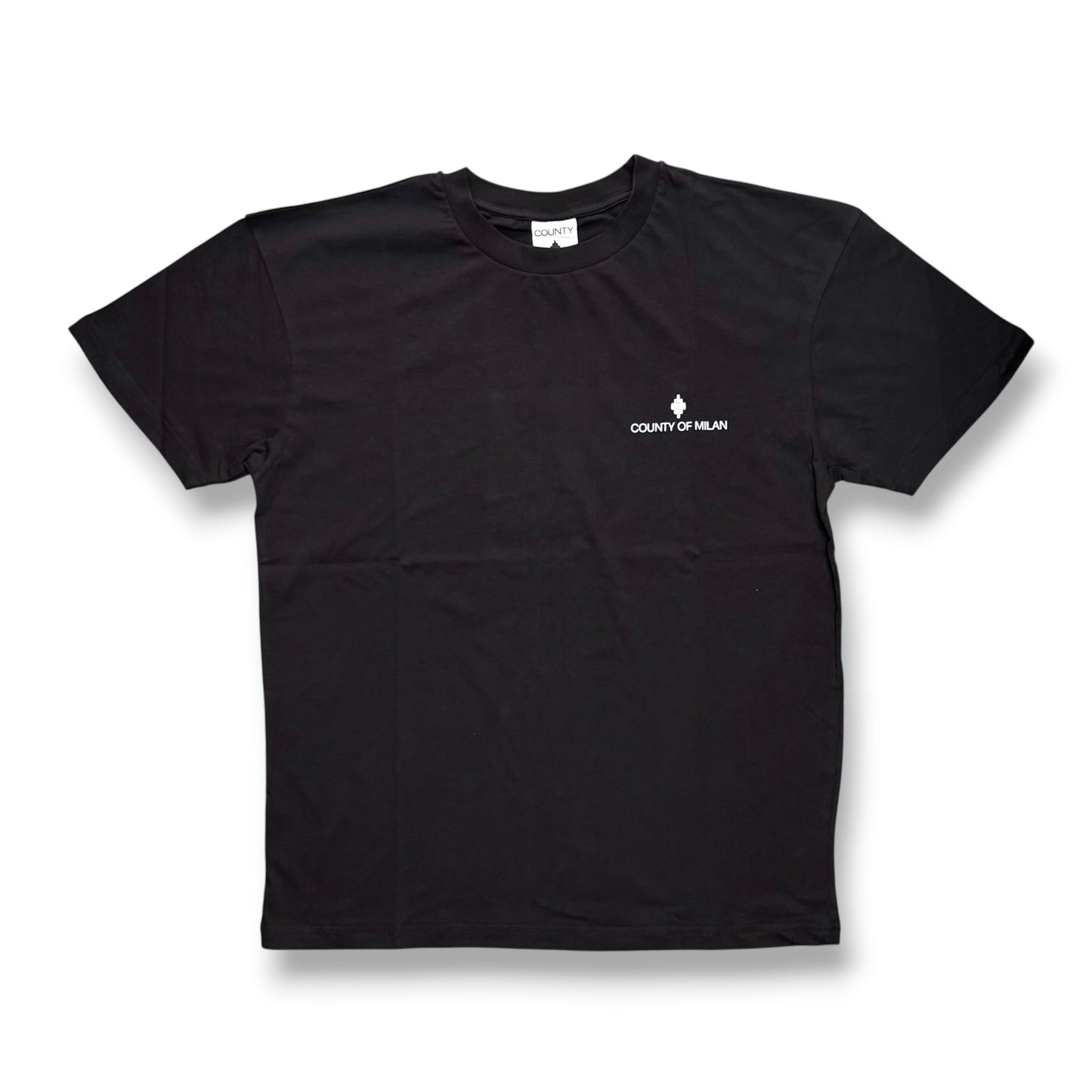 COUNTY OF MILAN- T-Shirt Uomo con logo lato cuore, Col.Nero