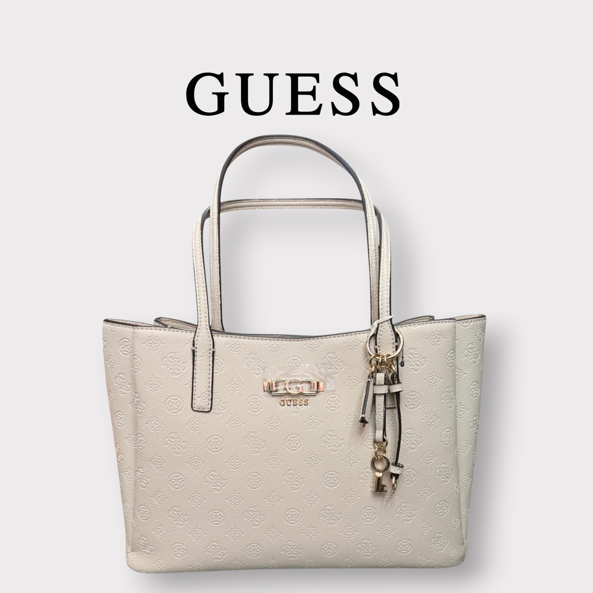 GUESS- Borsa Donna, Group:ANISE, Col.STONE LOGO