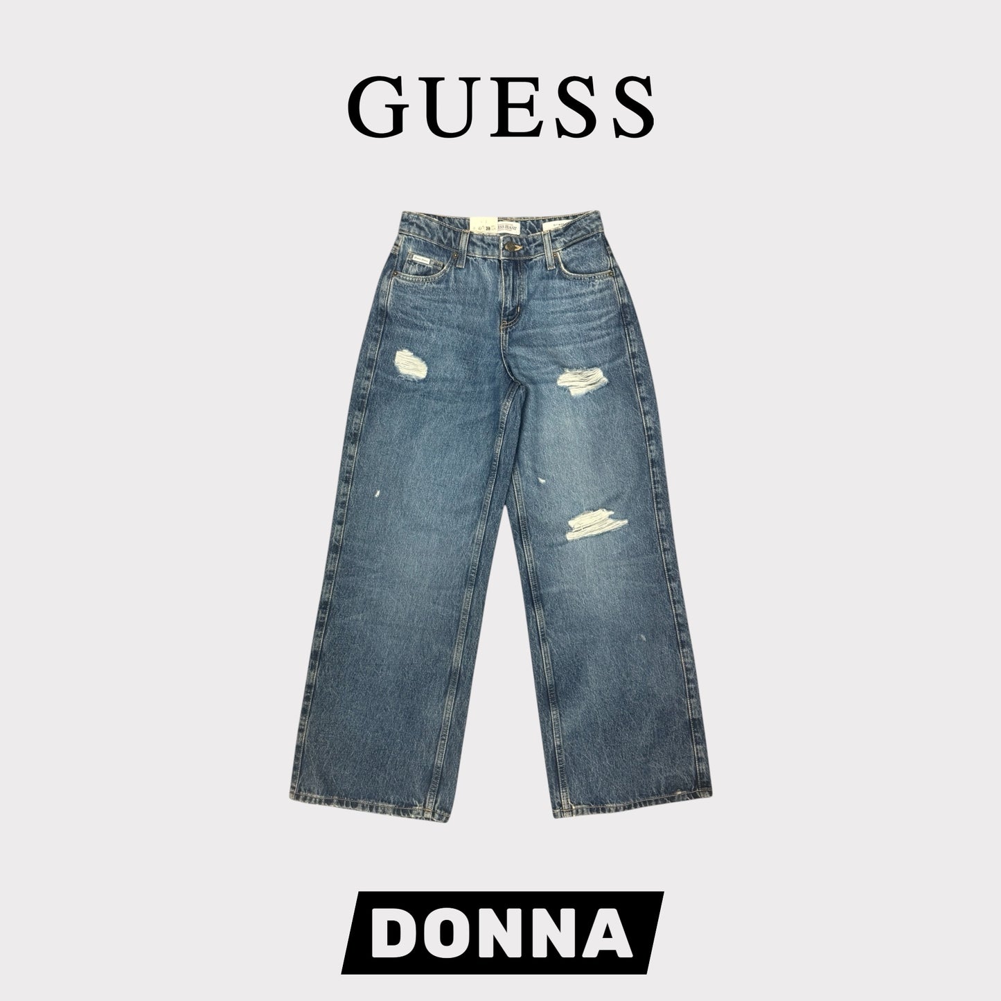 GUESS JEANS - Pantalone Donna, mod.Wide Leg, (L30)