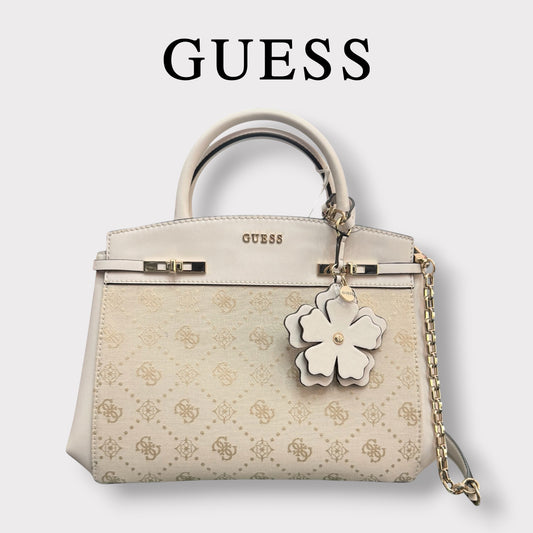 GUESS- Borsa Donna, Group:MELINDA LOGO, Col.OFF WHITE LOGO