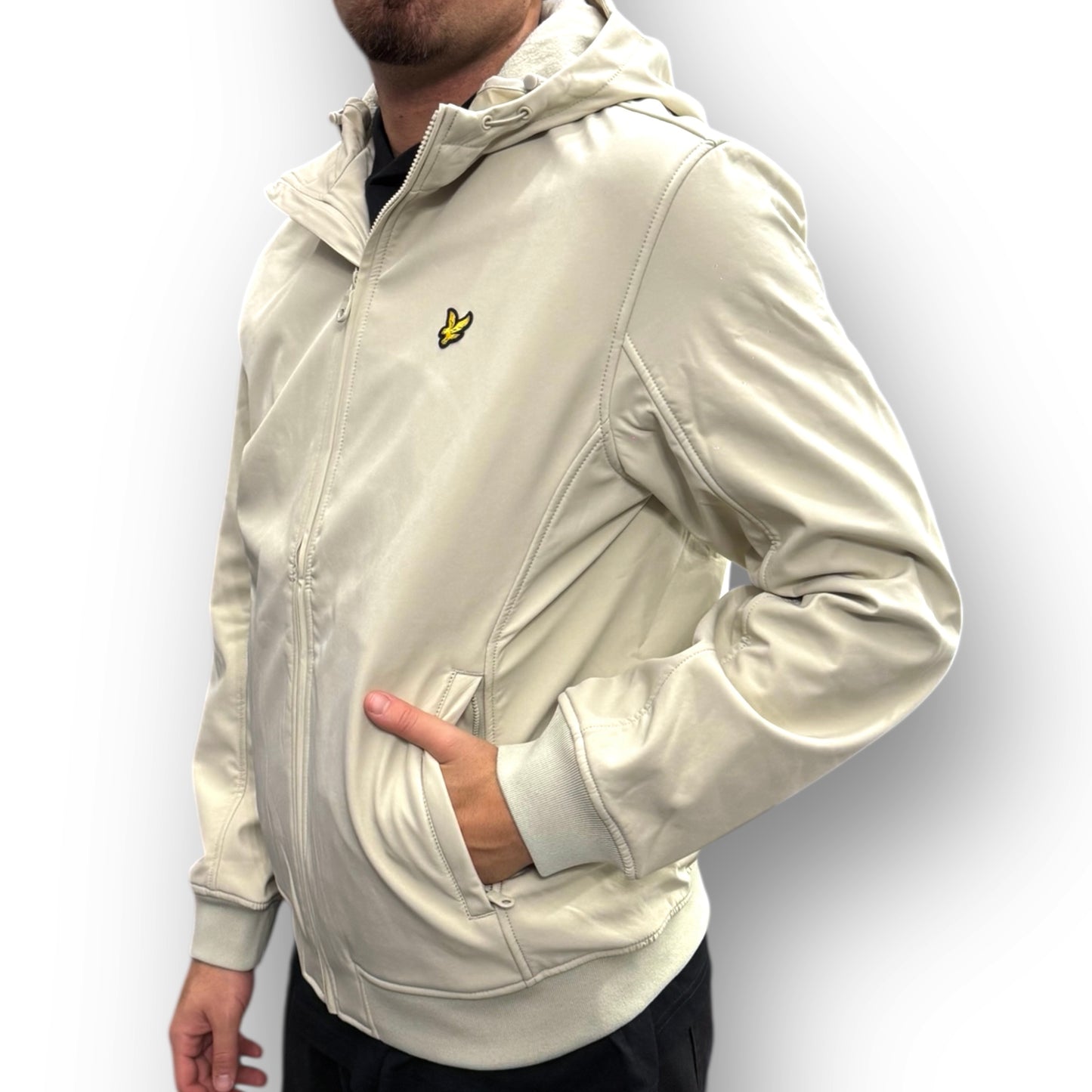 Giubbotto  LYLE&SCOTT softshell (tessuto tecnico e interno in pile), Col.Beige
