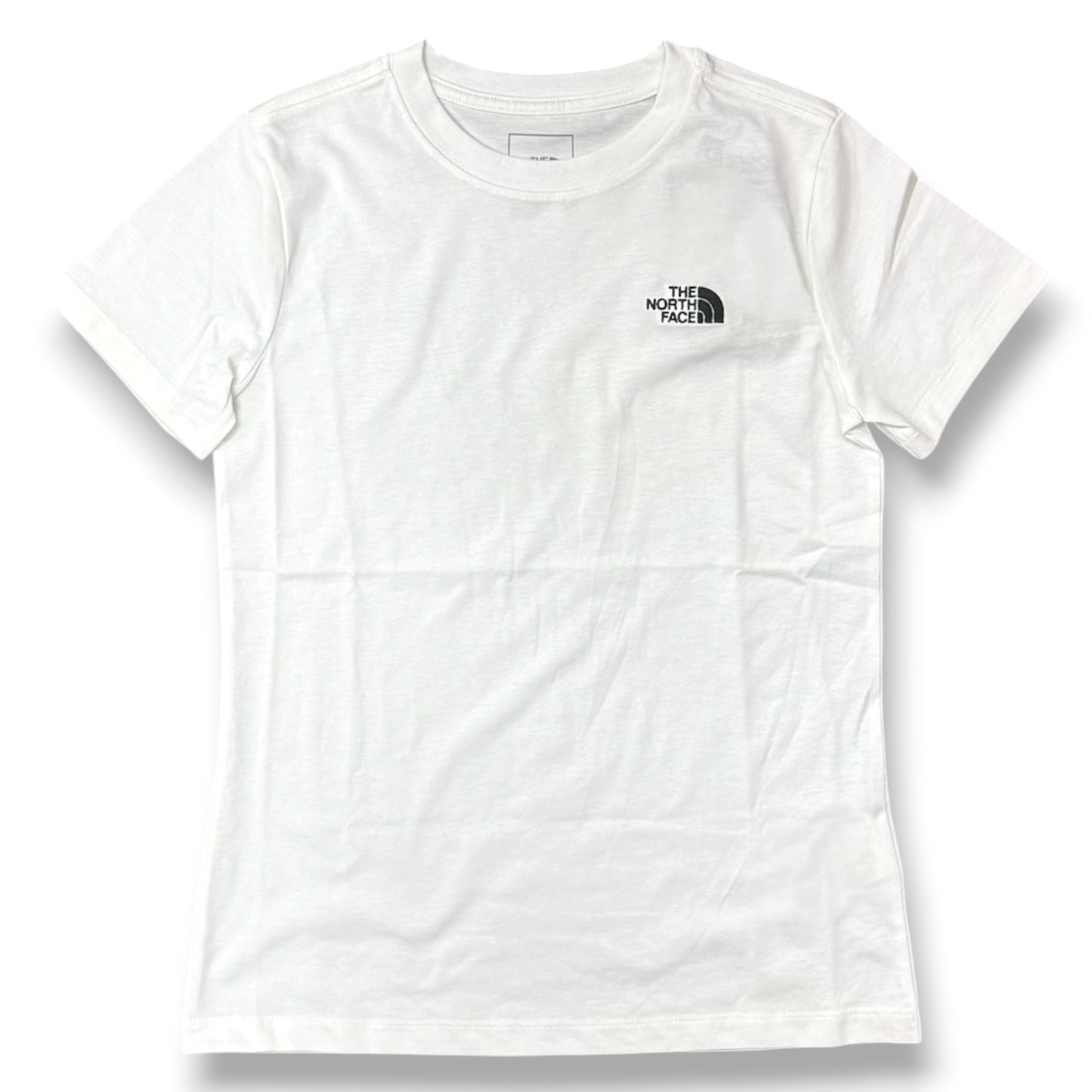 THE NORTH FACE- T-shirt Donna, con logo ricamato lato cuore, SlimFit, col.Bianco