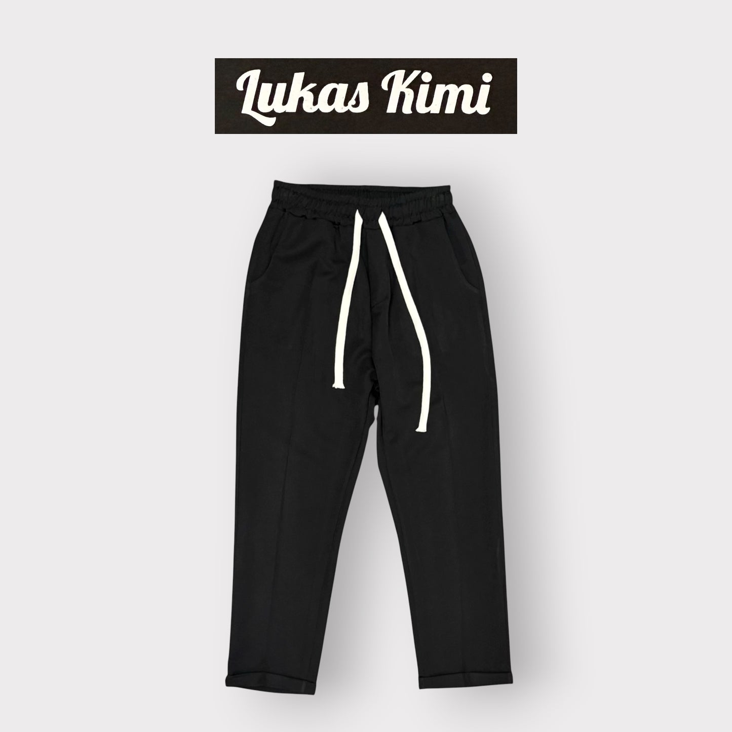 LUKAS KIMI - Pantalone Uomo, mod.Slim, Col.Nero