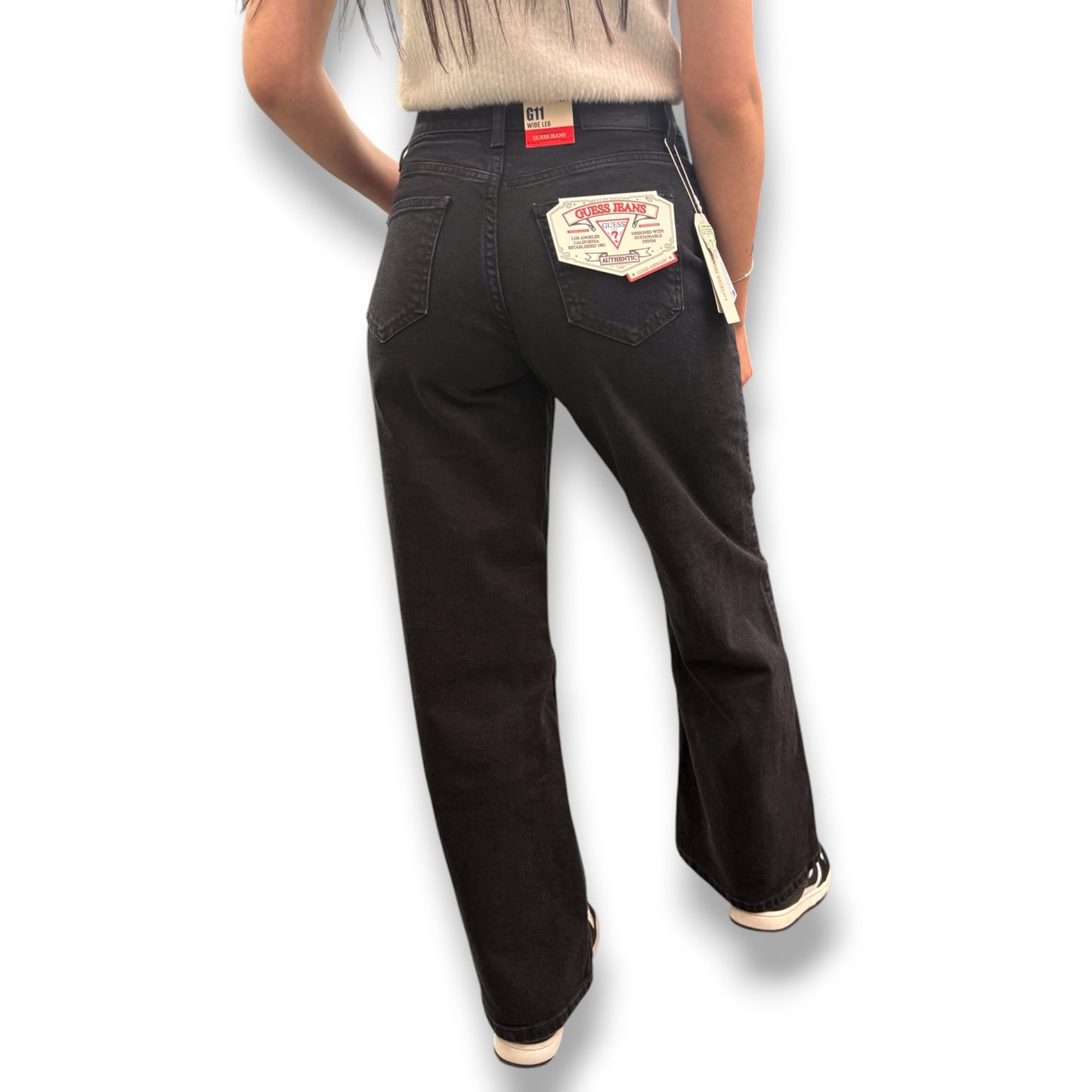 GUESS JEANS - Pantalone Donna, mod.Wide Leg, (L30)