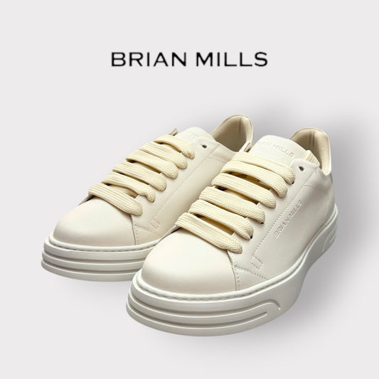 BRIAN MILLS- Scarpe Uomo, mod.573, Col.Panna