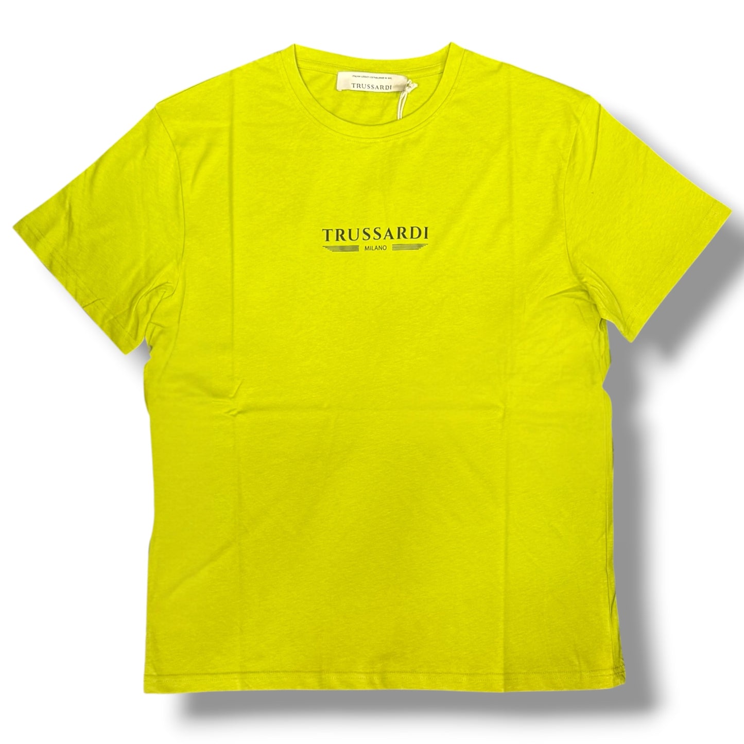 TRUSSARDI - T-Shirt Uomo con scritta frontale gommata, Col.Verde