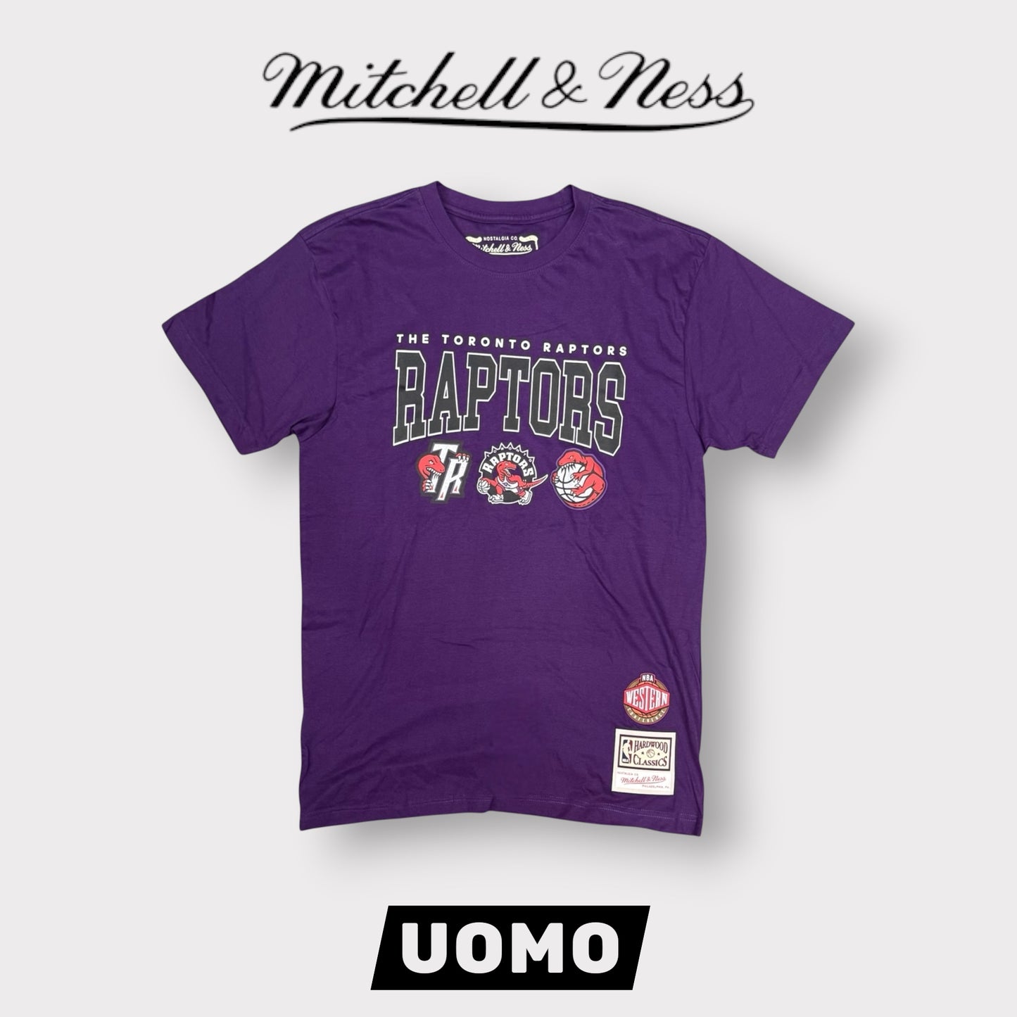MITHCHELL&NESS- T-shirt Toronto Raptors, col.Viola