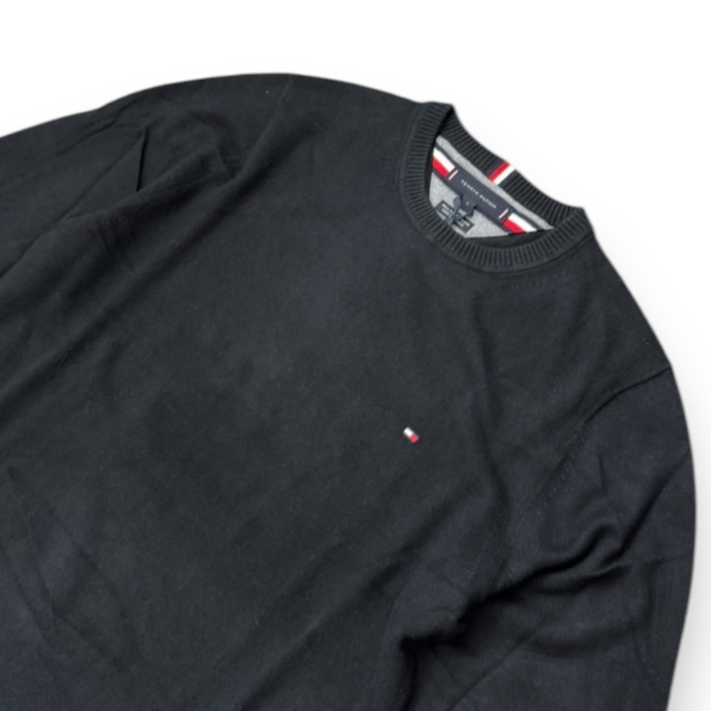 Maglioncino TOMMY HILFIGER Uomo misto cashmere (92%cot.-8%cas.), col.black