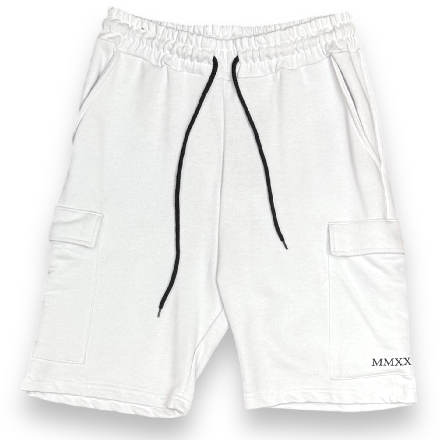 Completino estivo VSNOZERO Uomo con bermuda cargo, RegularFit, Col.Bianco