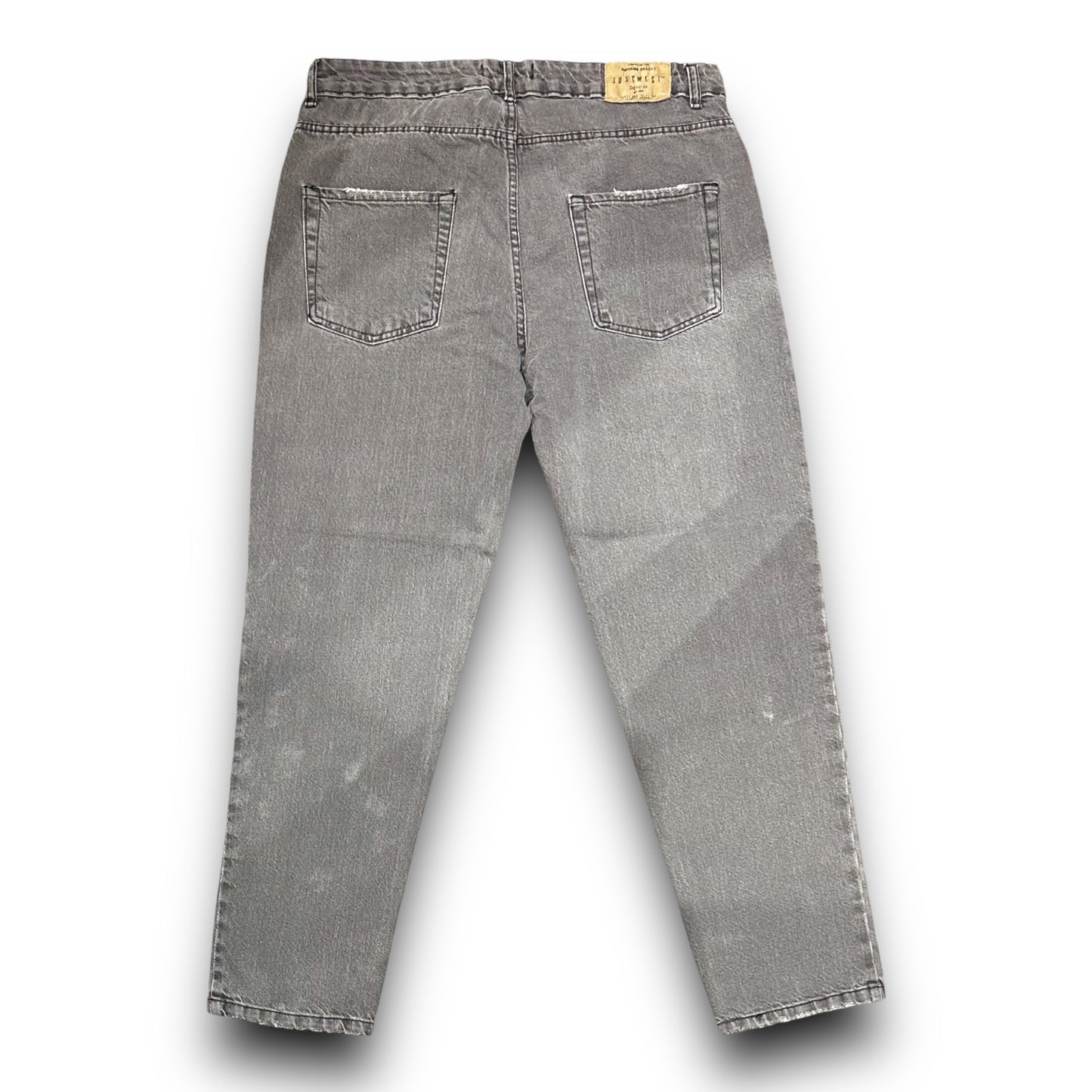 Jeans Just West Uomo in Denim Grigio, CroppedFit