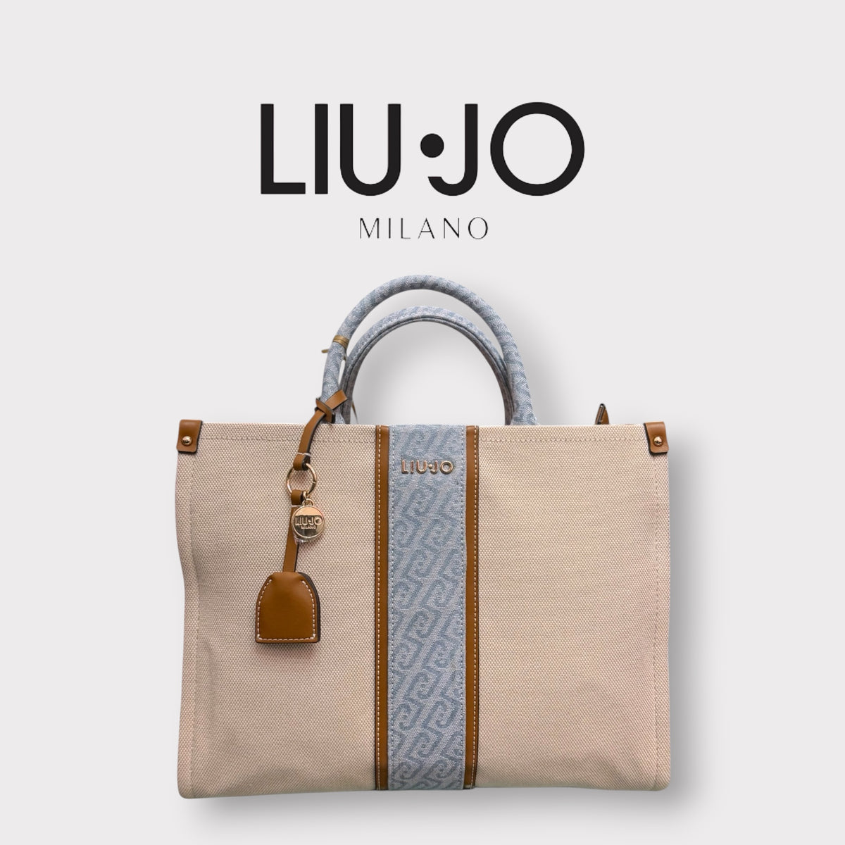 LIU•JO - Borsa Donna, in tessuto, Col.Sabbia