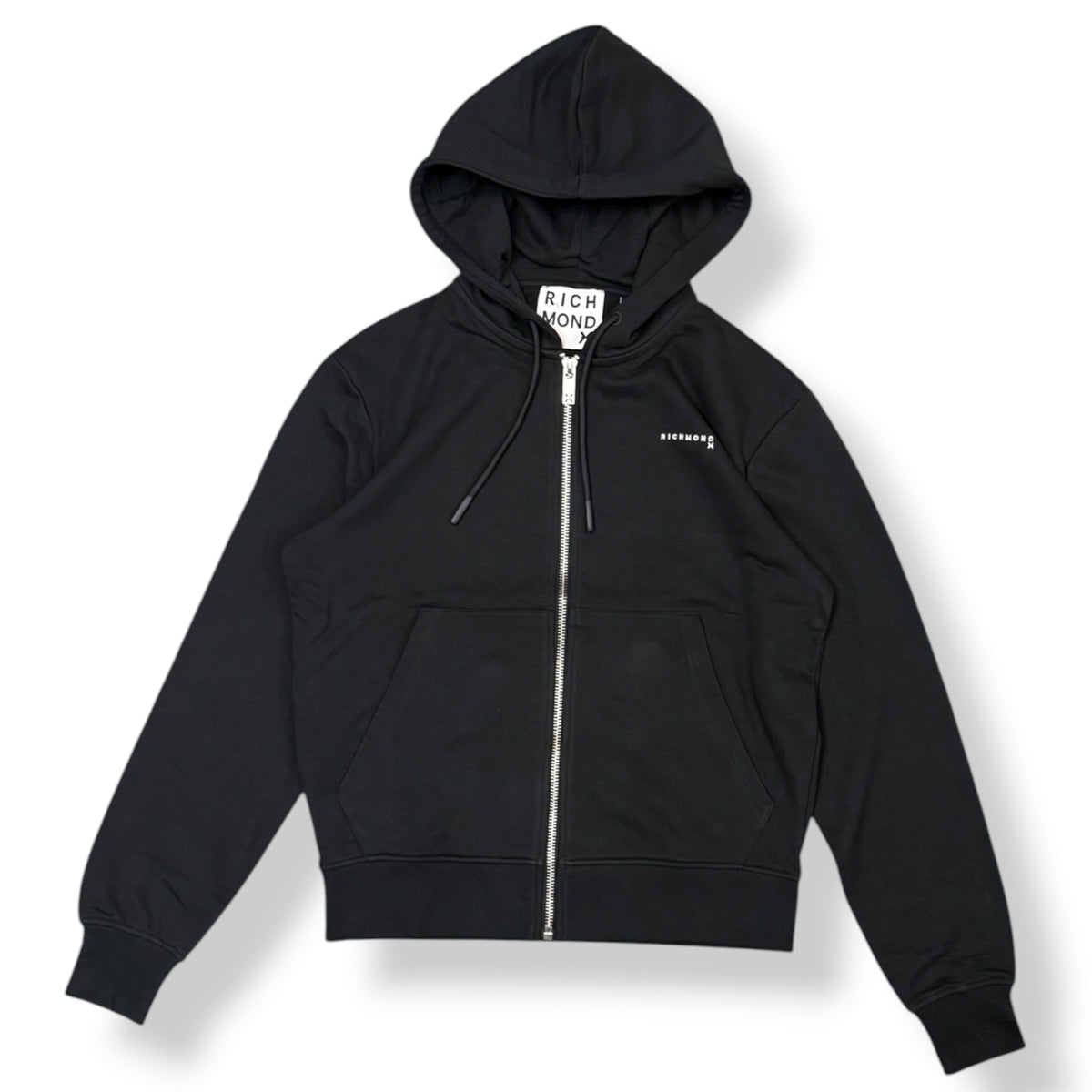 RICHMOND - Felpa Uomo con zip e cappuccio, Col.Nero
