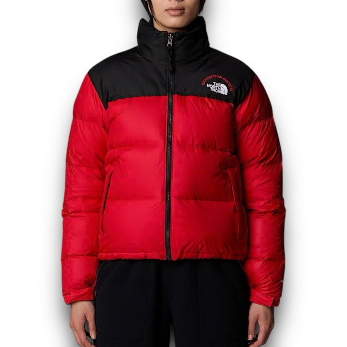 Giubbotto THE NORTH FACE 96 Retro NUPTSE , Col. Rosso/Nero