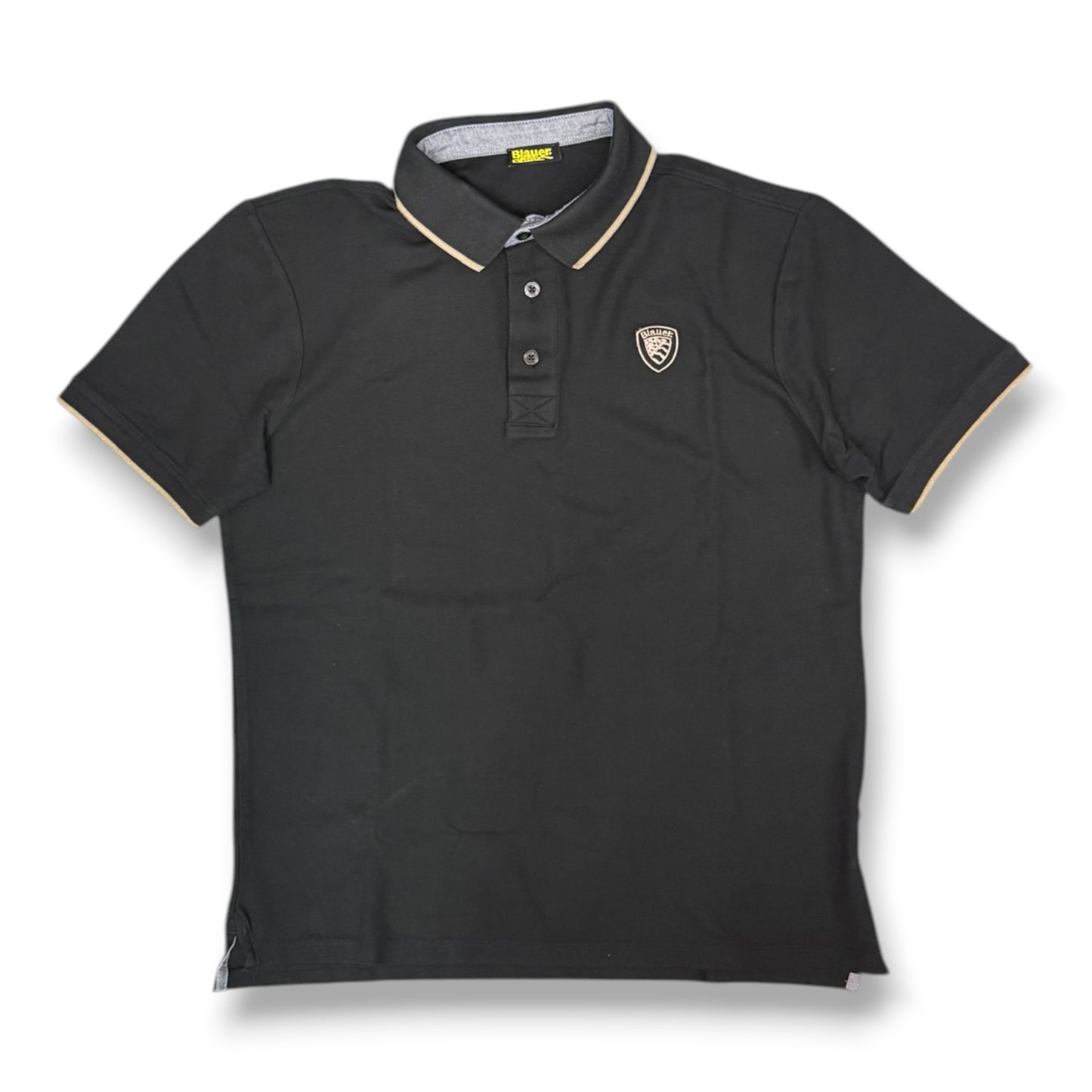 BLAUER- Polo Uomo, Regular Fit, mod.Damon, Col.Nero