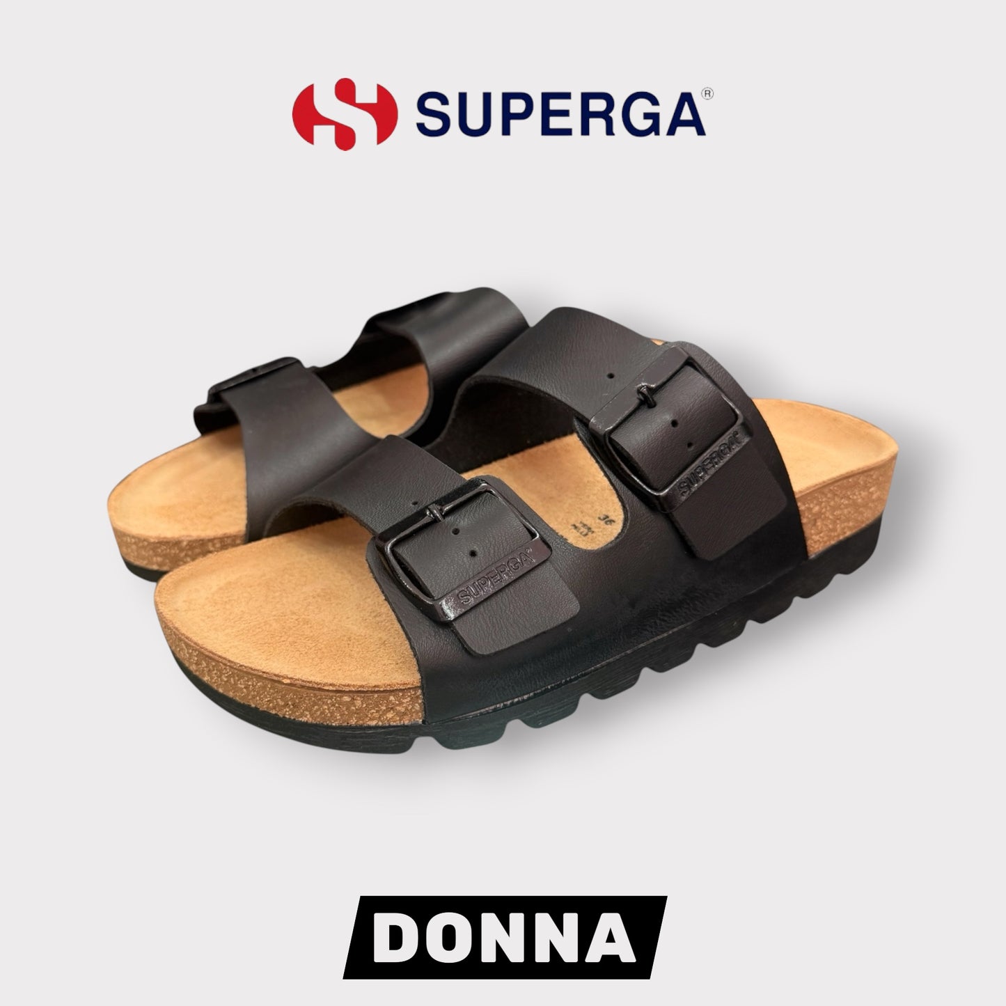 SUPERGA- Scarpe Donna, con platform, col.Nero
