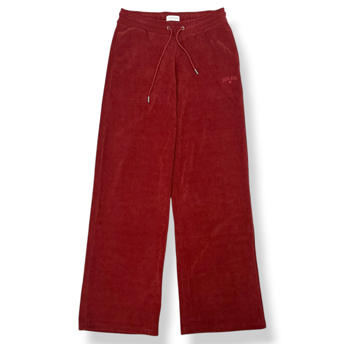 GUESS- Tuta completa Donna, a costine, tex.Velluto, Col.Bordeaux