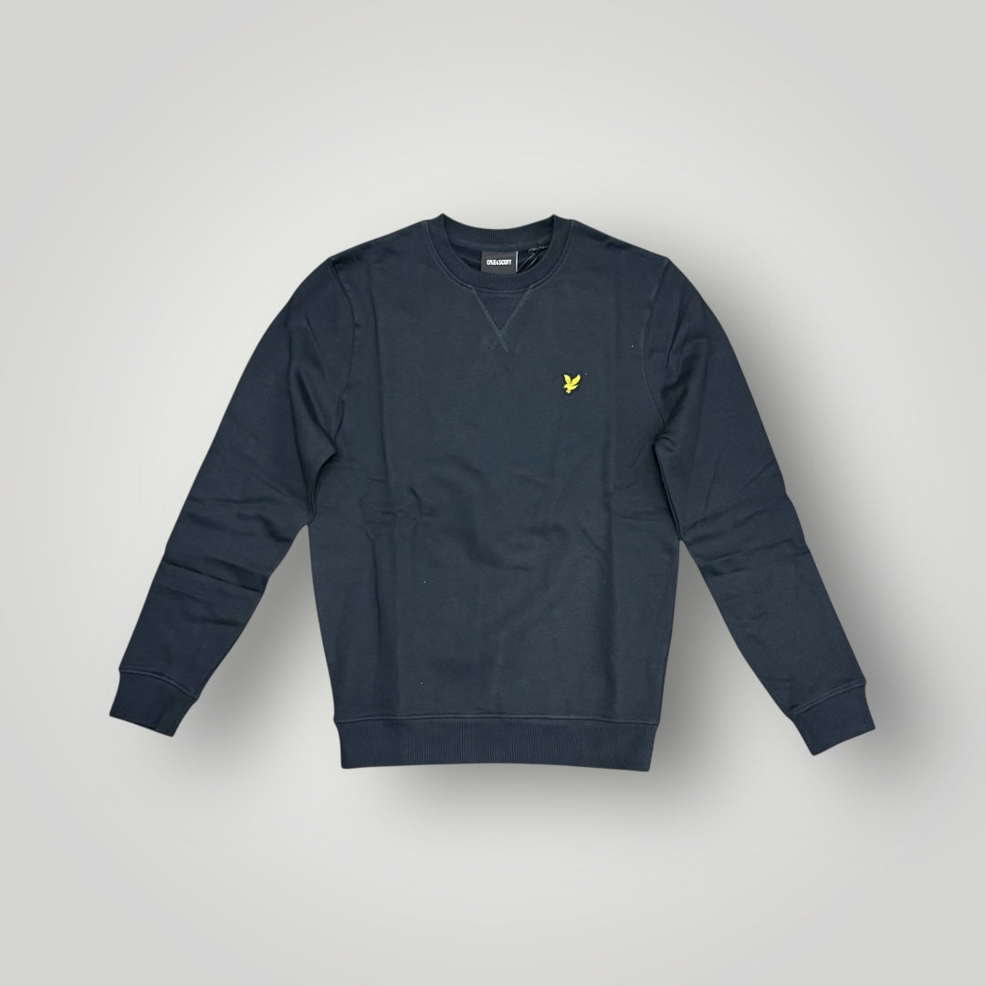 Felpa LYLE&SCOTT girocollo in tex.felpato,col.DarkNavy
