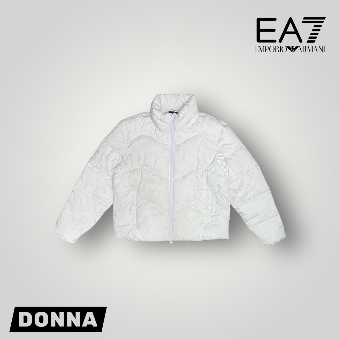 Giubbotto EMPORIO ARMANI Donna, con cappuccio nascosto, col.Bianco (w bomber jacket extra padded monog)