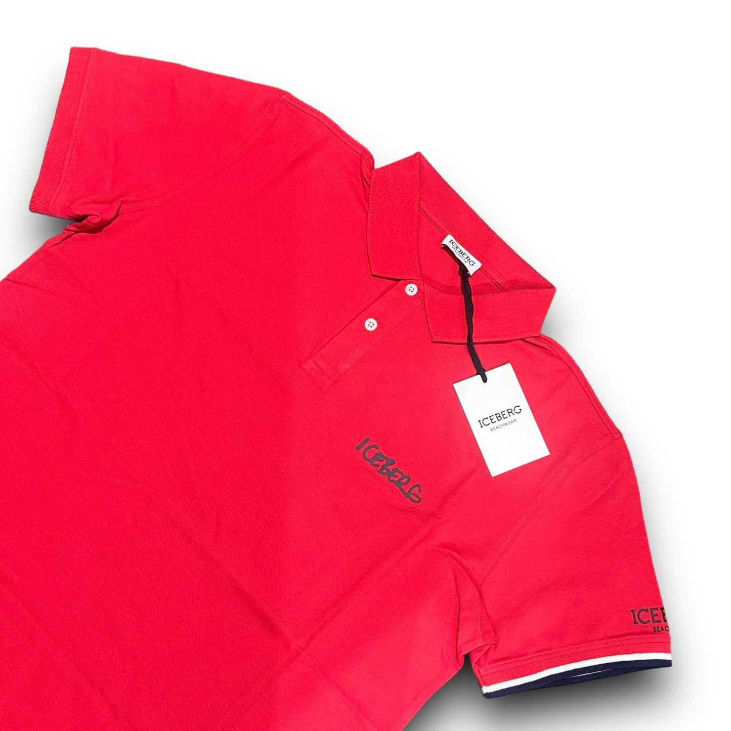 Polo ICEBERG BEACHWEAR Uomo piquet, RegulrFit, col.Rosso