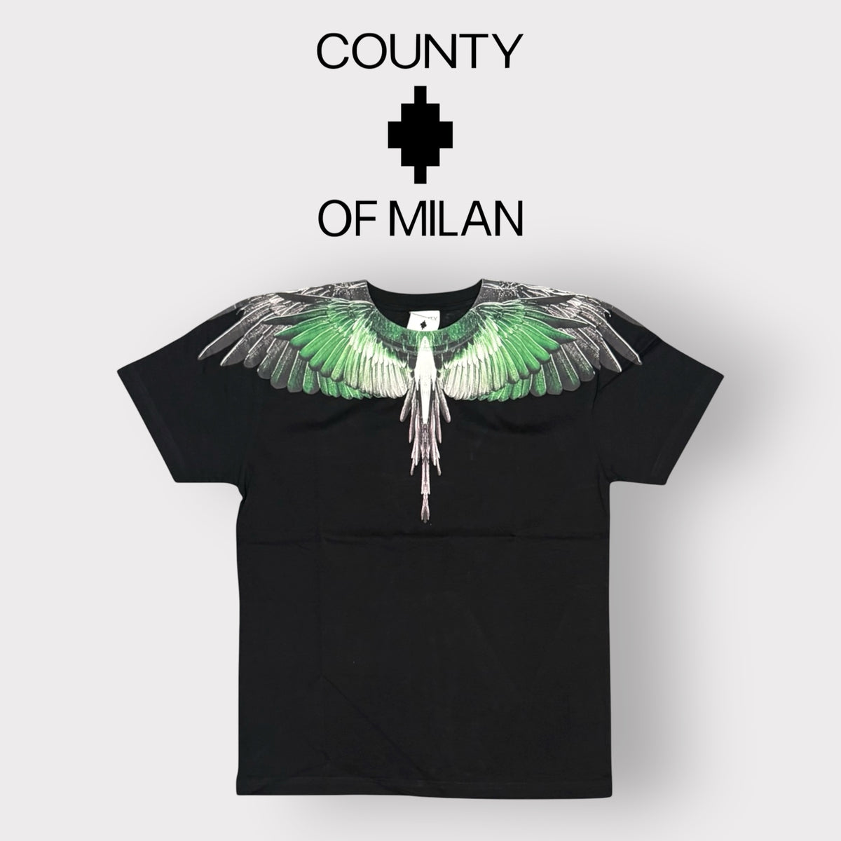 COUNTY OF MILAN- T-Shirt Uomo, (veste comoda), Col.Nero