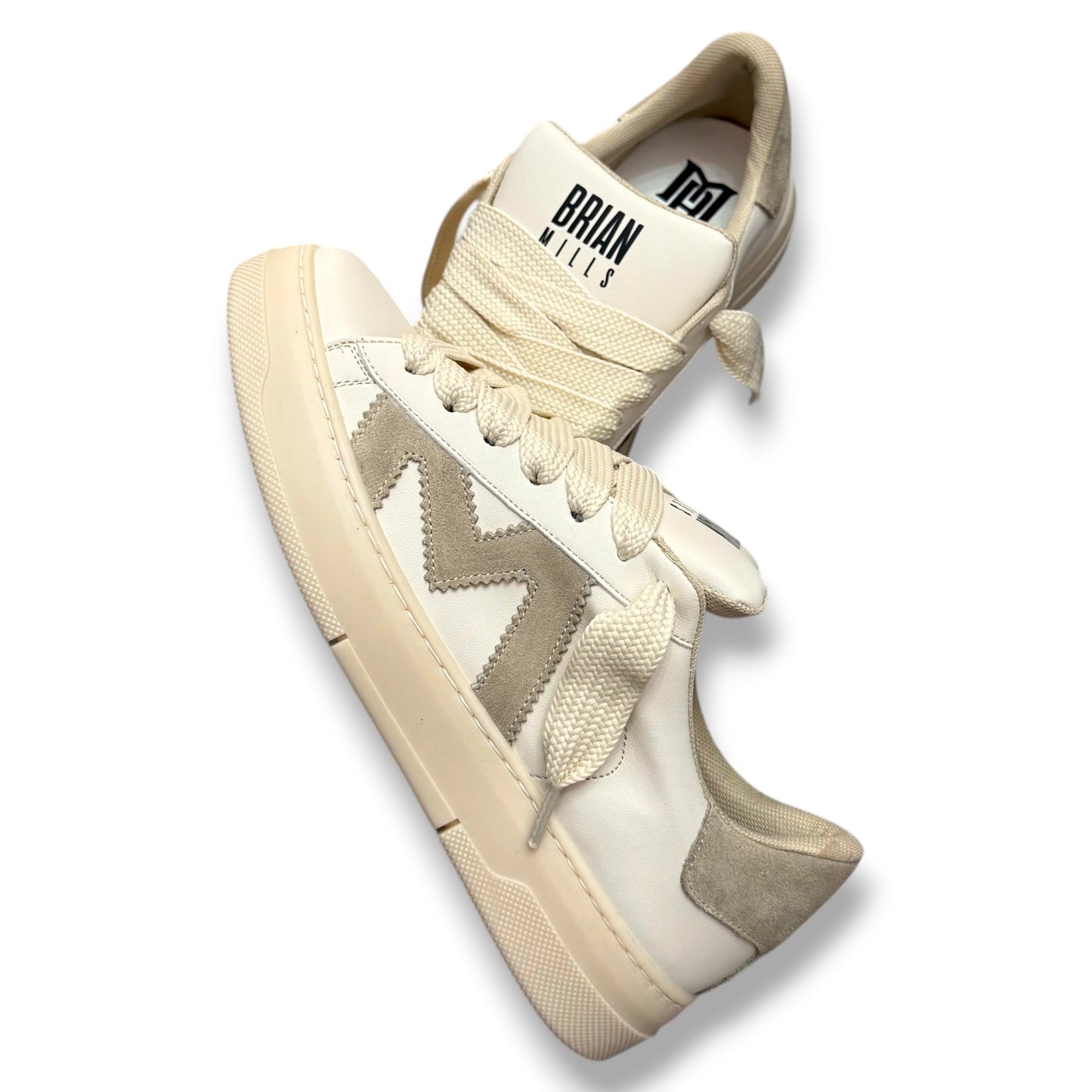 BRIAN MILLS- Scarpe Uomo, mod.555B, Col.Beige/Beige