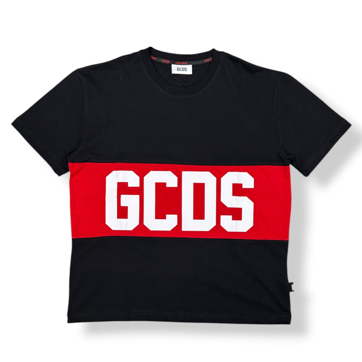 GCDS- T-shirt, col.Nero/Rosso