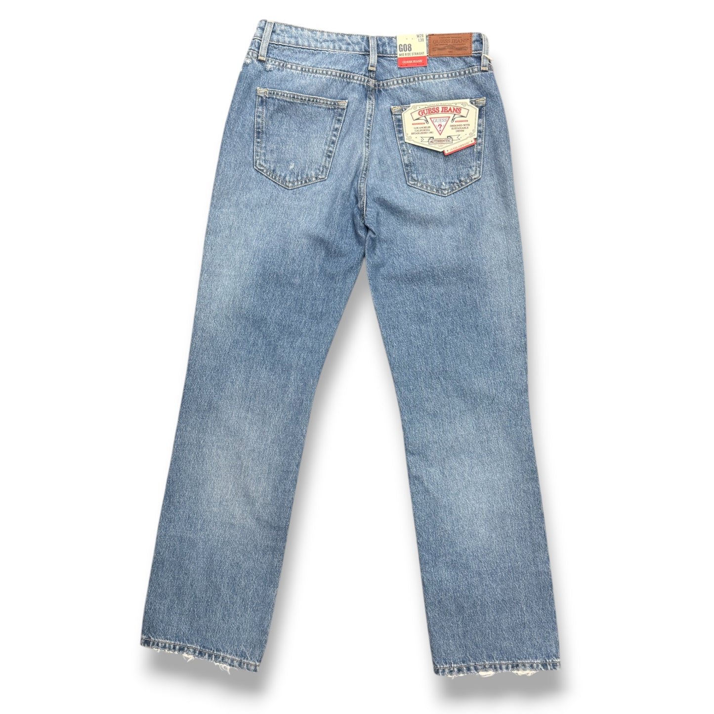 GUESS JEANS - Pantalone Donna, mod. Mid Rise Straight, (L30)