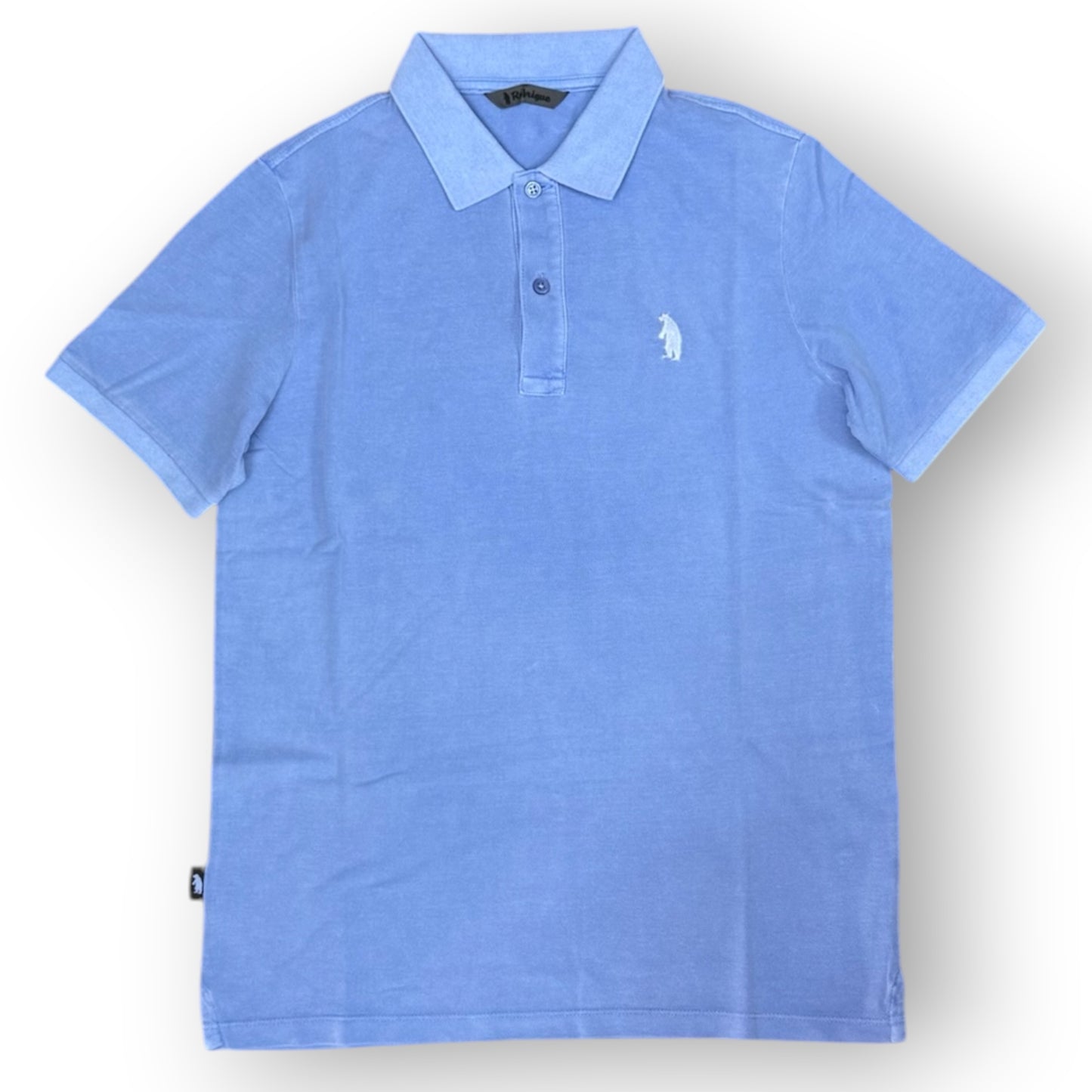 REFRIGUE- Polo Uomo, con logo ricamato tono su tono, col.Azurine