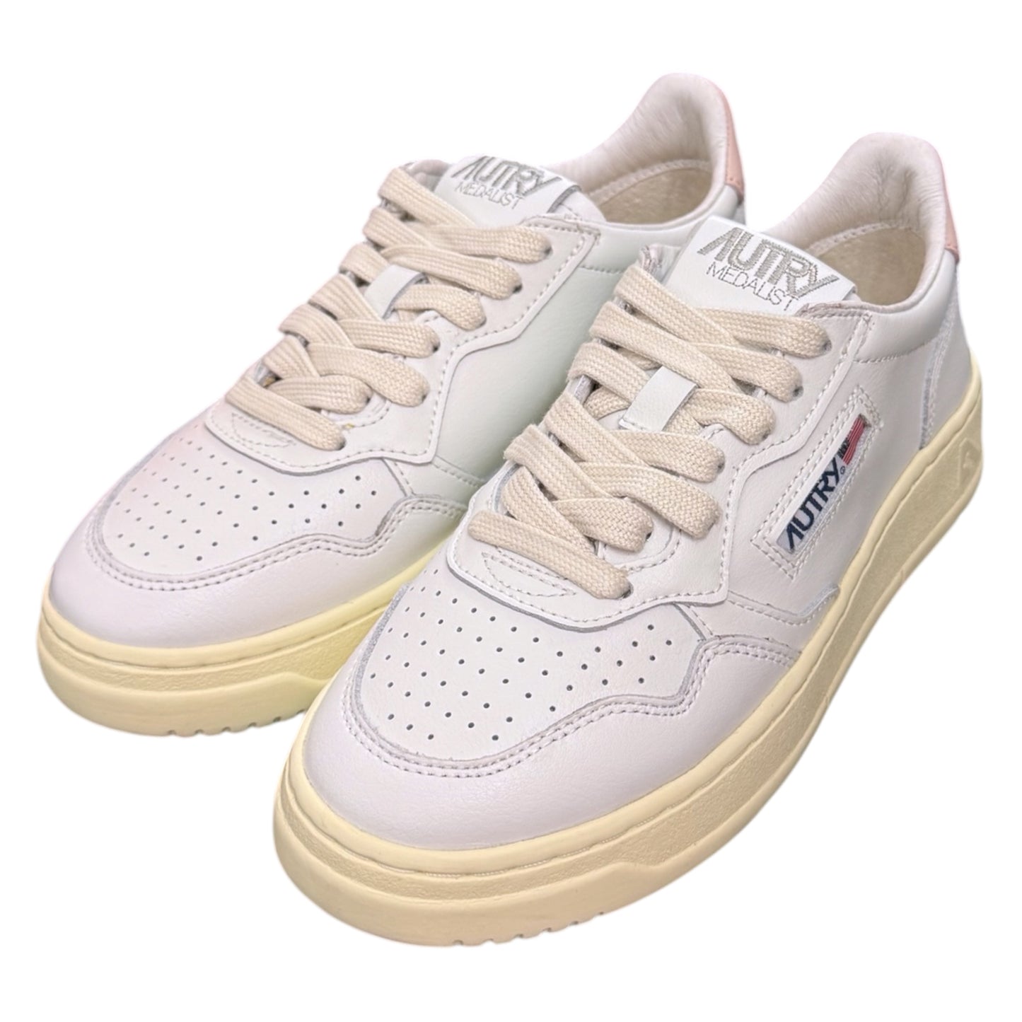 AUTRY - Scarpa Donna, con baffo rosa, Col.Bianco