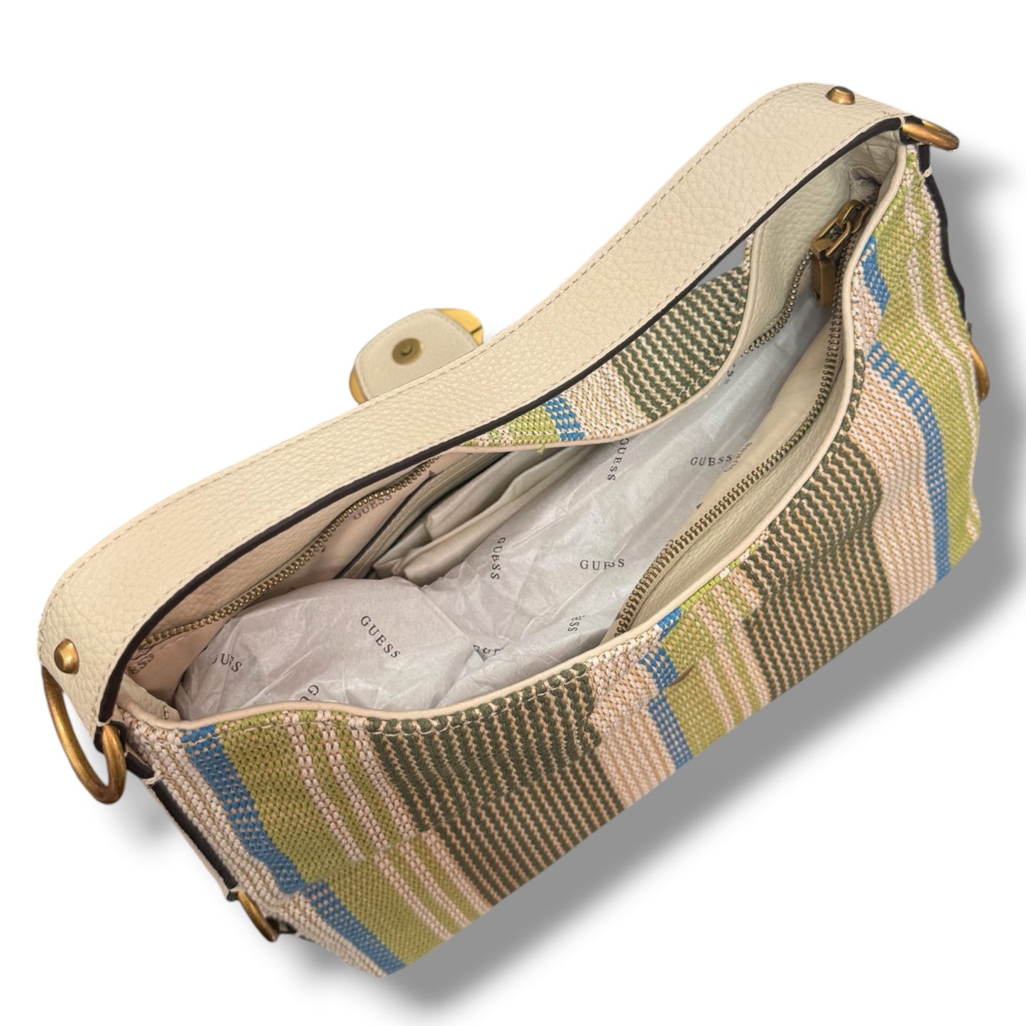 GUESS- Borsa Donna, Group:CAMDEN, Col.OLIVE MULTI